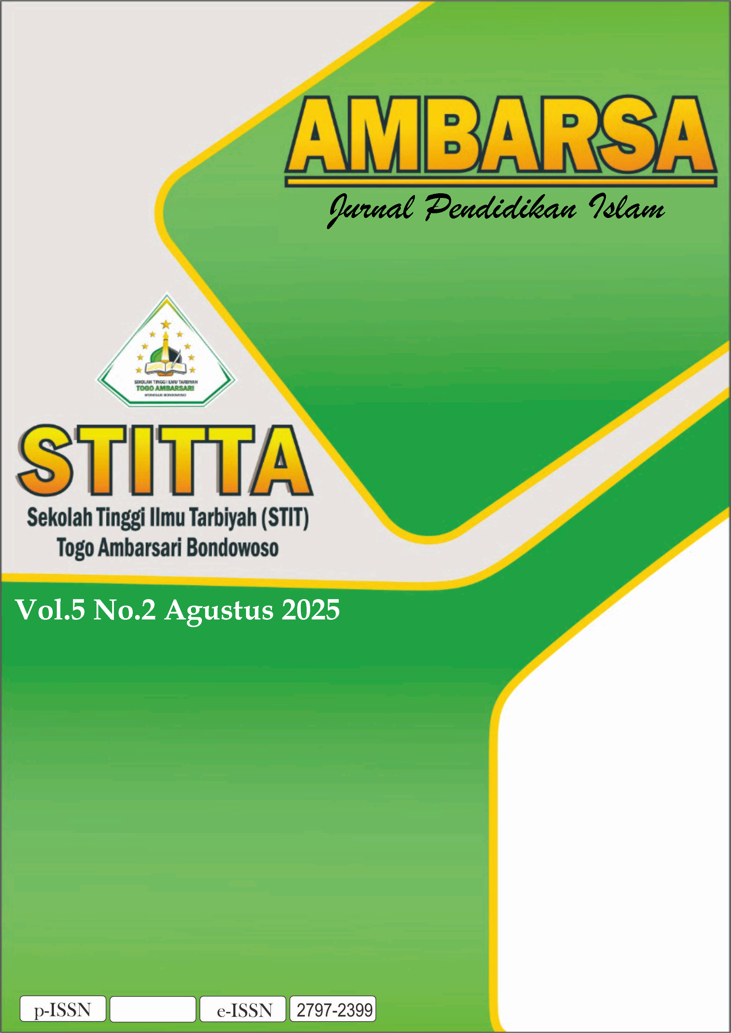 					View Vol. 5 No. 2 (2025): Pendidikan Islam
				